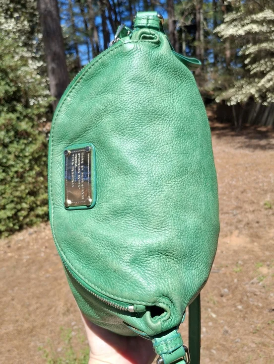 Marc By Marc Jacobs Emerald Green Leather Classic Q Natasha Crossbody Bag - Picture 8 of 16